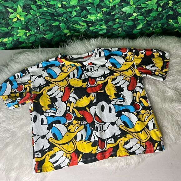 Disney Mickey Goofy Donald Characters ahort sleeve top size L - Picture 5 of 8
